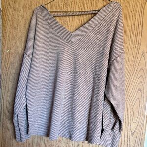 Maurices V-Neck Sweater - Brown
